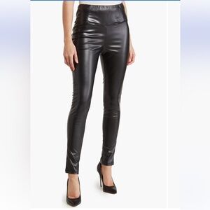 MAX STUDIO Vegan Leather High Waist Leggings NWT Black M